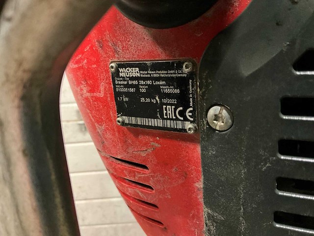 2022 wacker neuson bh65 28x160 benzine breekhamer - afbeelding 6 van  6