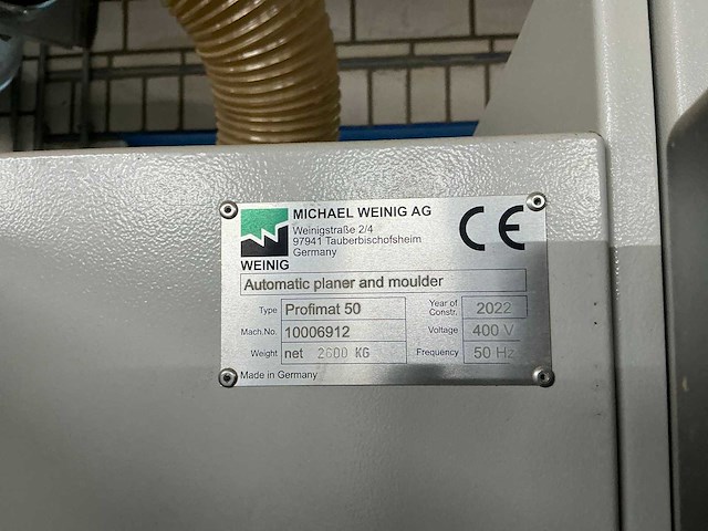 2022 weinig profimat 50 vierzijdige profileer- en schaafmachine - afbeelding 5 van  17