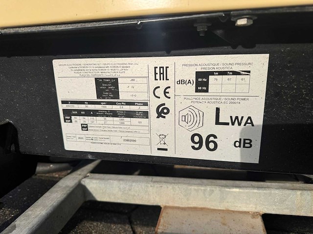 2023 - kohler power systems / sdmo - j88 - stroomgenerator - afbeelding 8 van  11