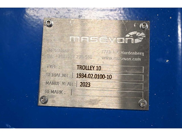 2023 - masévon - vcc - 20-delige afneembare glasbok transportwagen - trolley 10 - afbeelding 7 van  7