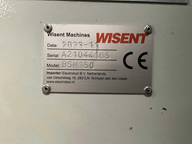 2023-11 wisent bsm150 bandschuurmachine - afbeelding 9 van  9