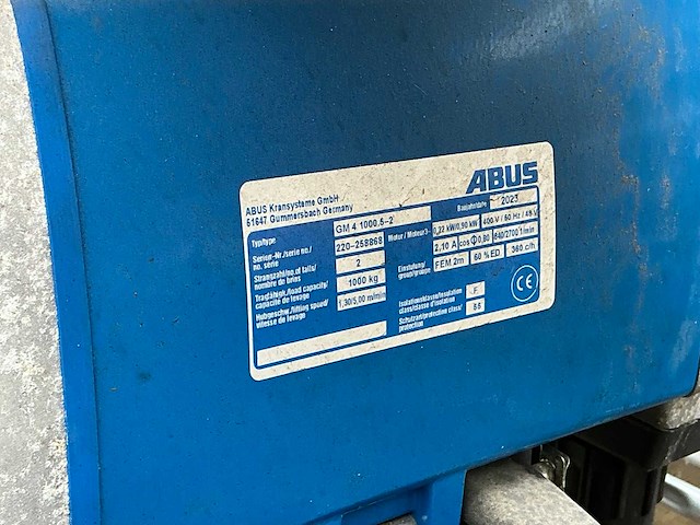 2023 abus elv bovenloop zwenkkraan - afbeelding 12 van  12
