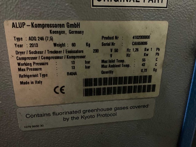 2023 alup allegro 22 ce luchtcompressor - afbeelding 10 van  19