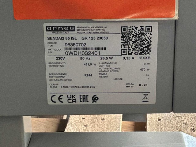 2023 arneg sendai2 85 isl gr 125 remote koel eilandvitrine - afbeelding 7 van  7