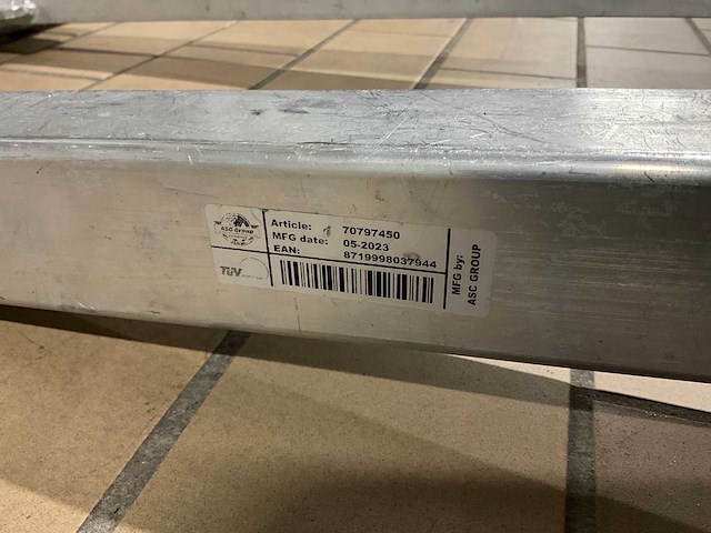 2023 asc 70797450 staander dakrandbeveiliging schuin dak (6x) - afbeelding 6 van  6