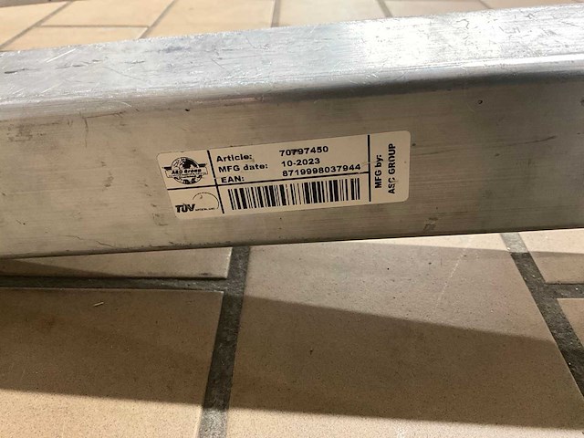 2023 asc 70797450 staander dakrandbeveiliging schuin dak (6x) - afbeelding 5 van  8