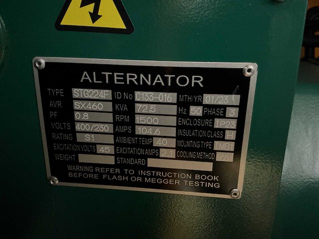 2023 bk-72,5 noodstroomaggregaat - afbeelding 2 van  11