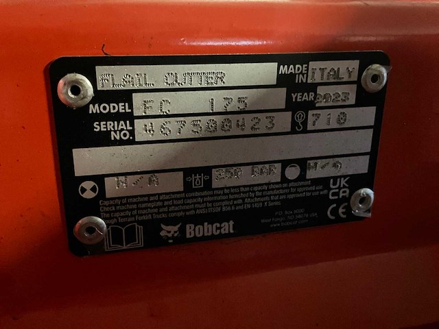 2023 bobcat fc 175 klepelmaaier - afbeelding 8 van  8