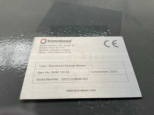 2023 bomaksan kaynak masasi lastafel - afbeelding 3 van  7