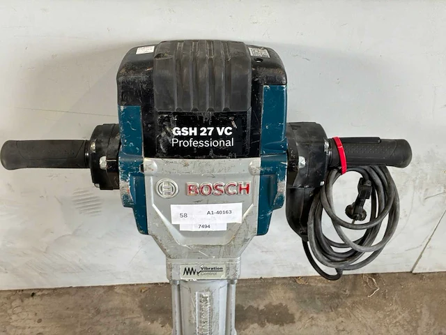 2023 bosch gsh 27 vc breekhamer 30kg hex-28 - afbeelding 5 van  7
