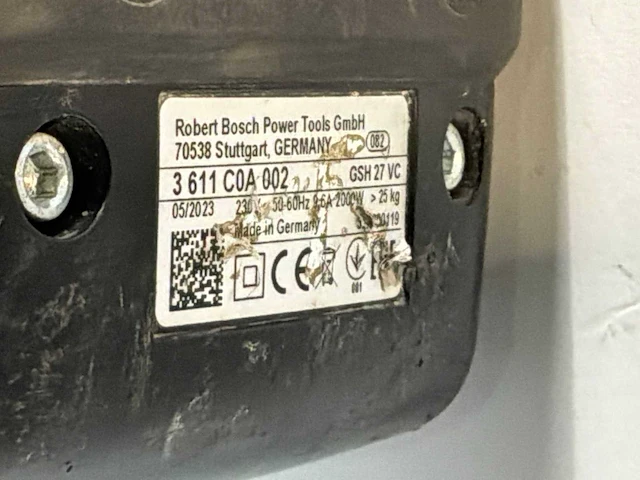 2023 bosch gsh 27 vc breekhamer 30kg hex-28 - afbeelding 6 van  7