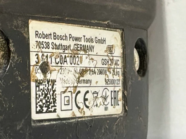 2023 bosch gsh 27 vc breekhamer 30kg hex-28 - afbeelding 6 van  7