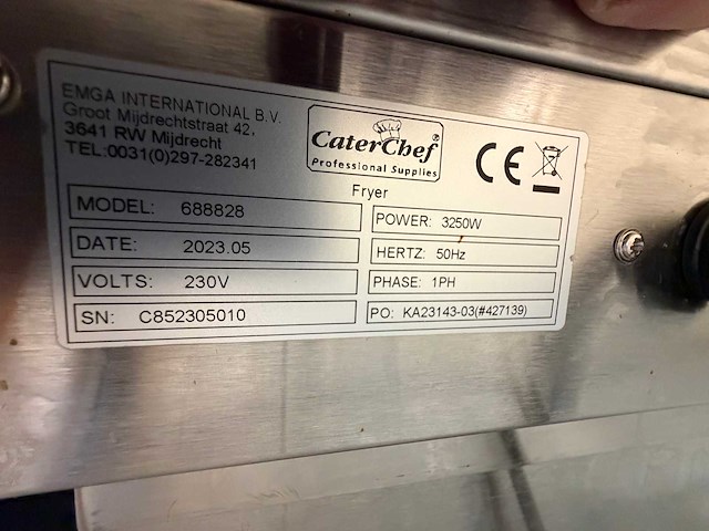 2023 caterchef 688828 dubbele friteuse - afbeelding 5 van  6