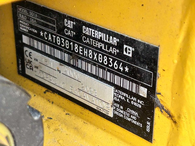2023 caterpillar 301.8 minigraafmachine - afbeelding 9 van  9