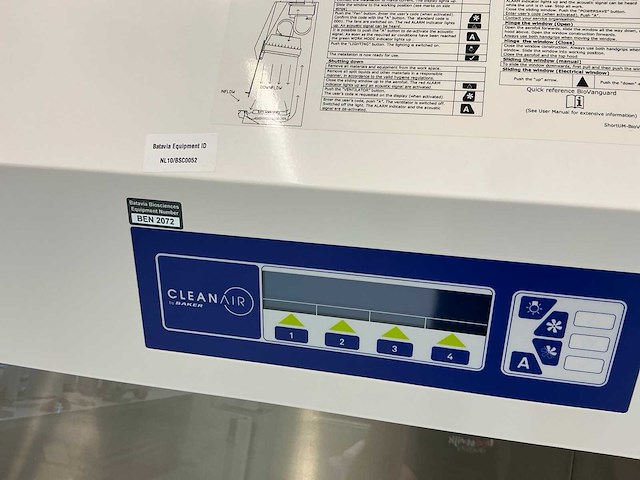 2023 clean air door baker biovanguard 6 laminaire flow kast - afbeelding 8 van  10