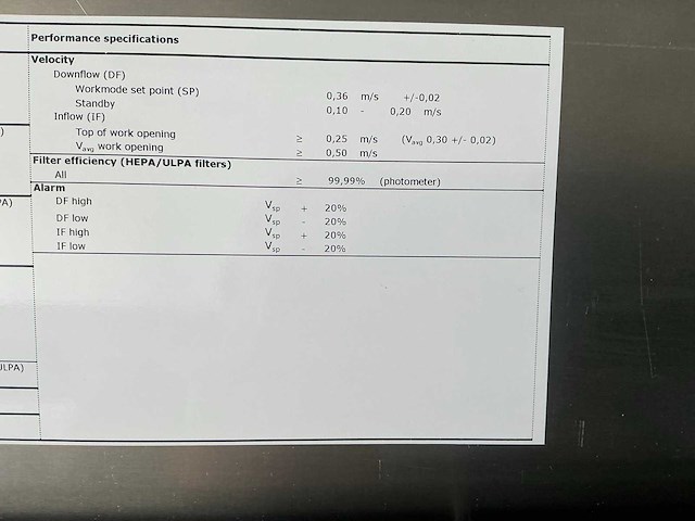 2023 clean air door baker biovanguard 6 laminaire flow kast - afbeelding 12 van  12