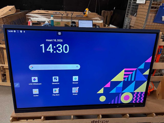 2023 clevertouch impact lux interactive touchscreen 75” - afbeelding 4 van  5