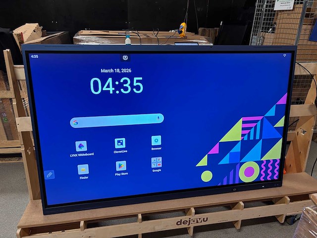 2023 clevertouch impact lux interactive touchscreen 75” - afbeelding 4 van  5
