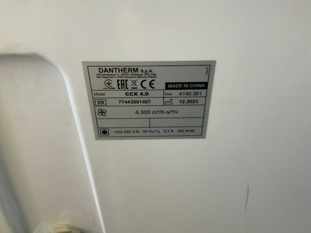 2023 dantherm ccx 4.0 mobiele airco - afbeelding 3 van  3