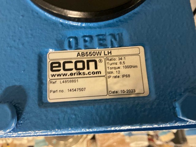 2023 econ ab550w lh vlinderklep - afbeelding 3 van  3