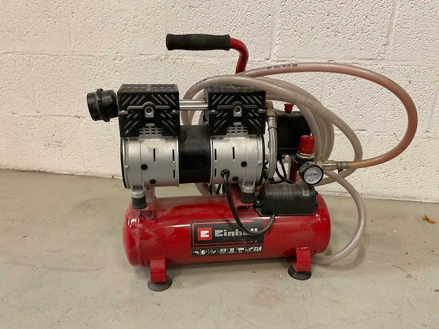 2023 einhell te-ac 6 silent luchtcompressor - afbeelding 2 van  2