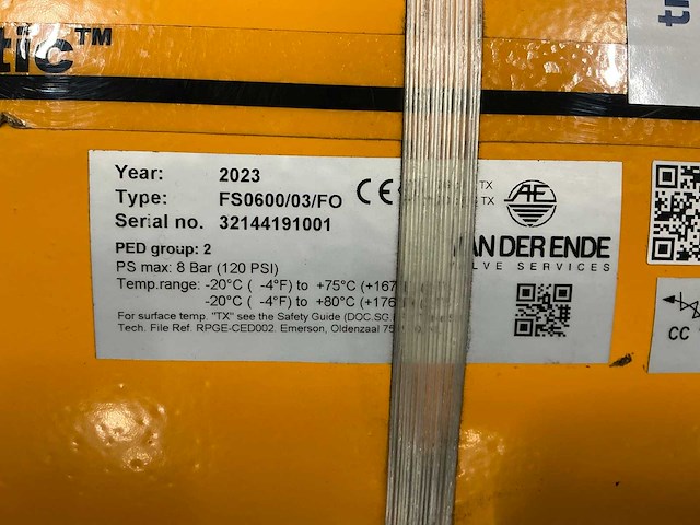 2023 el-o-matic fs0600/03/fo pneumatische actuator - afbeelding 8 van  9