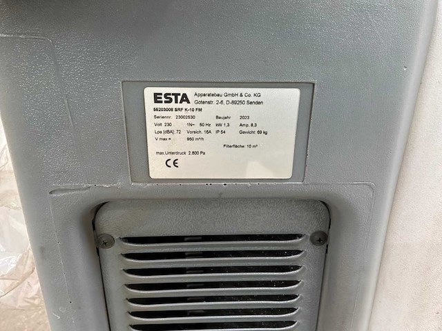 2023 esta srf k-10 fm lasdampafzuiger - afbeelding 14 van  14