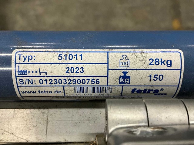 2023 fetra 51011 gasflessenwagen - afbeelding 8 van  8