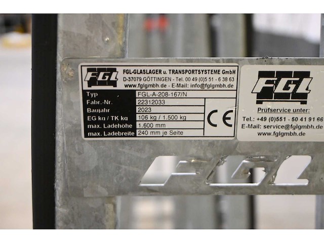 2023 fgl a-208-167/n glas transportbok (5x) - afbeelding 7 van  9