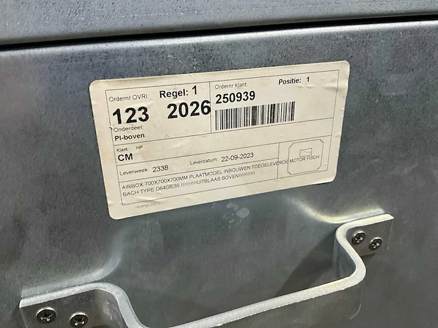 2023 fischbach d 640/e35 afzuigmotor in box - afbeelding 7 van  7