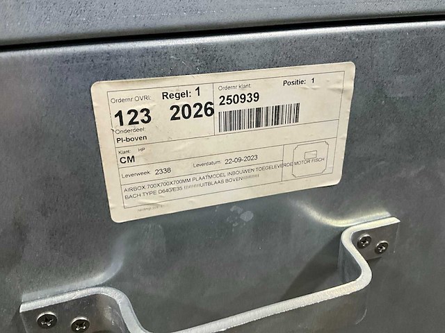 2023 fischbach d 640/e35 afzuigmotor in box - afbeelding 7 van  7