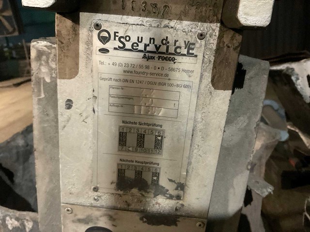 2023 foundry service krangiesspanne krrangietpan met beugel - afbeelding 2 van  11