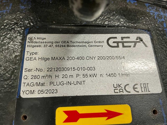 2023 gea hilge maxa 200-400 centrifugaalpomp - afbeelding 10 van  11
