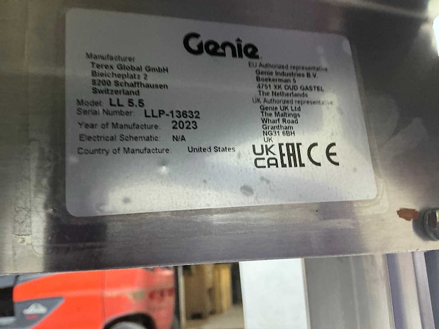 2023 genie ll5.5 kanaallift - afbeelding 4 van  13