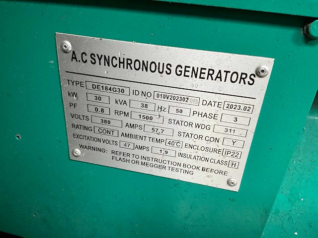 2023 gf2-w41 stroomgenerator - afbeelding 4 van  13