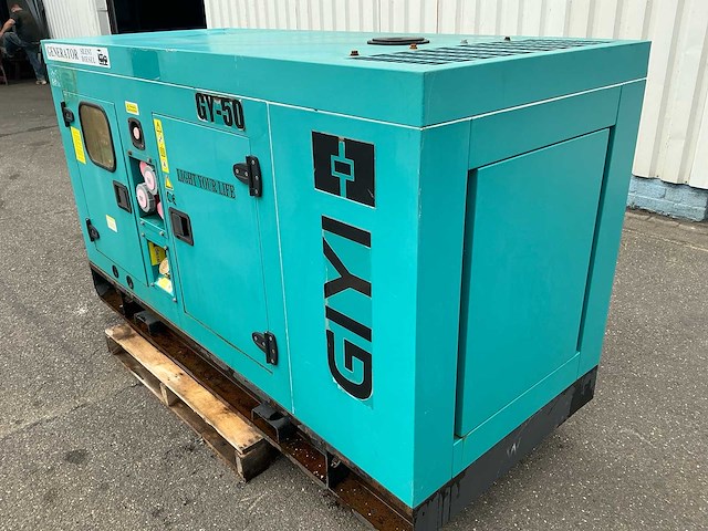 2023 giyi gy-50 geluidgedempt dieselaggregaat – 62,5 kva – 90 a – nieuw ! - afbeelding 7 van  12