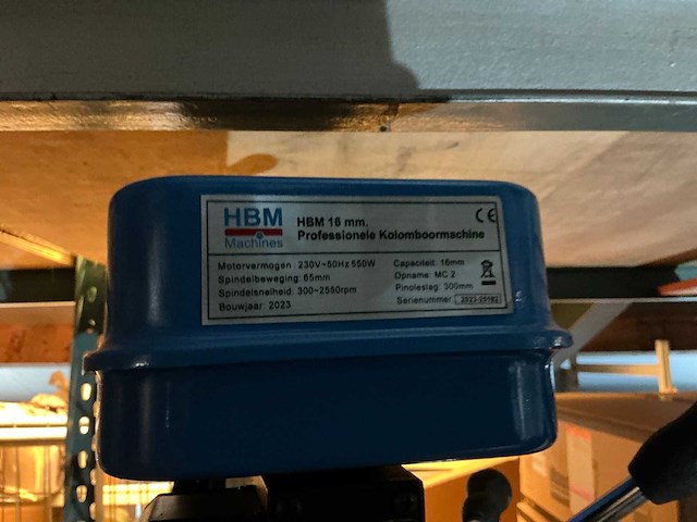 2023 hbm 16 mm kolomboormachine - afbeelding 4 van  4