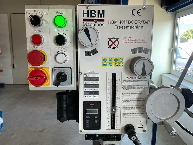 2023 hbm hbm40h boor-/tap-/freesmachine - afbeelding 5 van  9