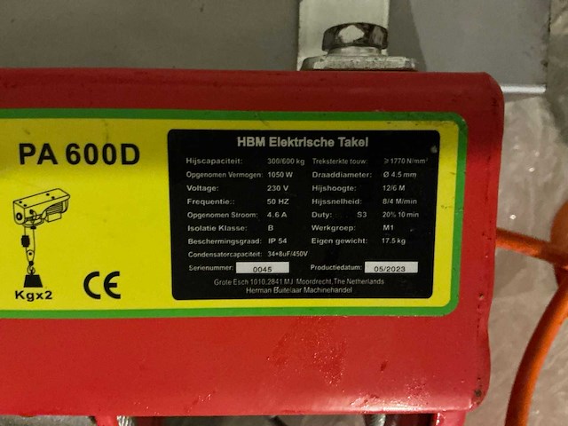 2023 hbm pa600d steigerlier - afbeelding 3 van  3