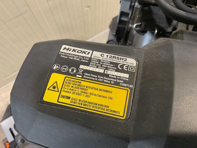 2023 hikoki c12rsh2 + 712650 afkortcirkelzaagmachine - afbeelding 3 van  3