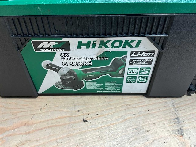 2023 hikoki g 3613db haakse slijpmachine - afbeelding 7 van  7