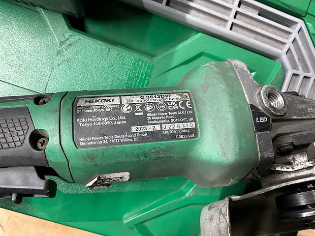 2023 hikoki g 3613dvf haakse slijpmachine - afbeelding 4 van  5