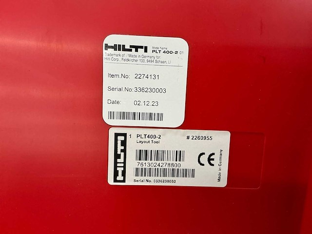 2023 hilti plt 400-2 robotisch lay-outsysteem inclusief veldcontroller, prisma, statieven en accessoires - afbeelding 13 van  40