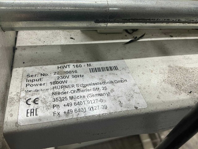2023 hürner hwt 160-m stomplasmachine - afbeelding 6 van  8