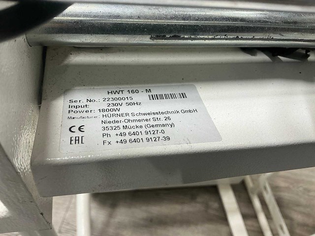 2023 hürner hwt 160-m stomplasmachine - afbeelding 5 van  7