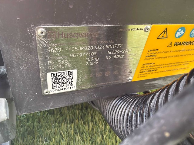2023 husqvarna pg540 planetaire schuurmachine met stofzuiger - afbeelding 15 van  17