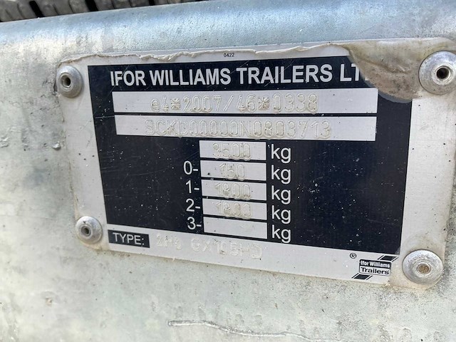 2023 ifor williams gx machine transporter - afbeelding 14 van  24