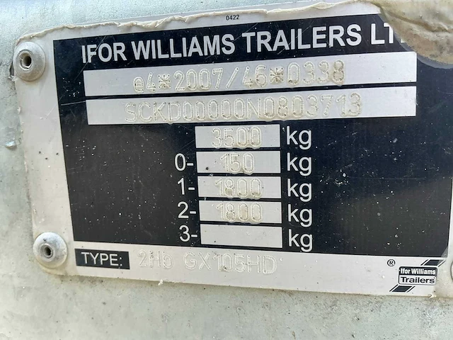 2023 ifor williams gx machine transporter - afbeelding 17 van  24