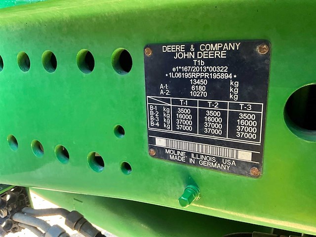 2023 john deere 6r195 vierwielaangedreven landbouwtractor - afbeelding 58 van  58