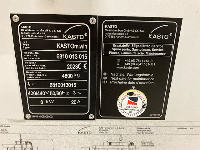 2023 kasto kastomiwin a 4.6 metaal bandzaag - afbeelding 10 van  18